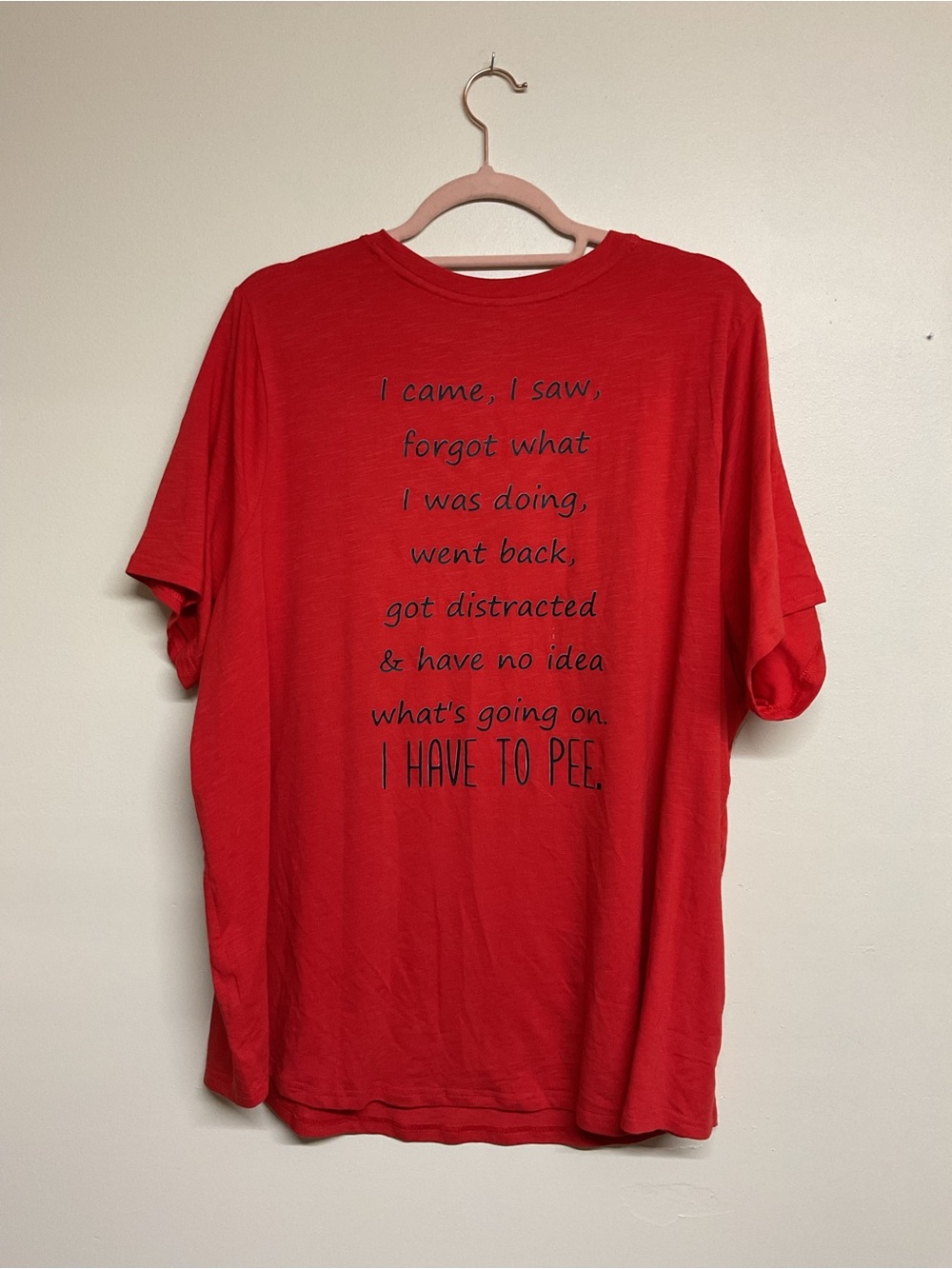 Terra & Sky Red Short-Sleeve Graphic Tee - Funny Text Print